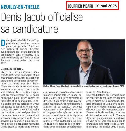 10 mai 2025 candidature courrier picard