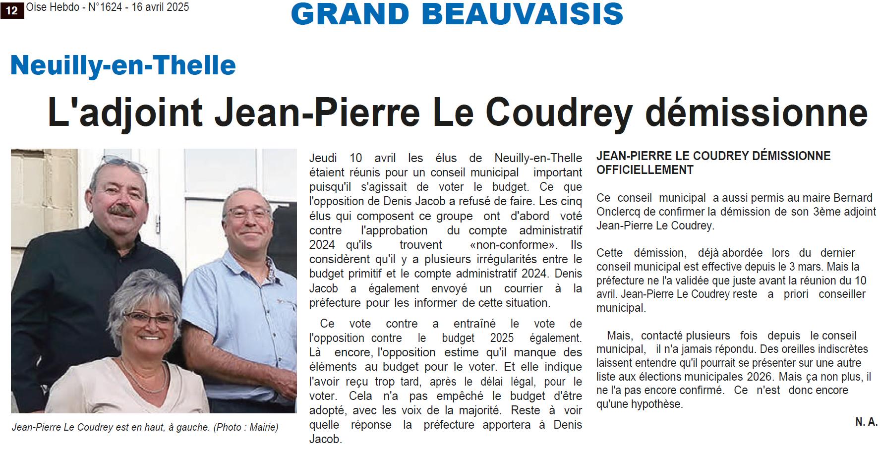 Conseil municipal 10 avril 2025